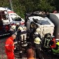 Blumau - LKW umgekippt