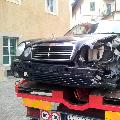 Verkehrsunfall im Dorfzentrum von Waidbruck