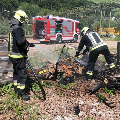 Brandeinsatz beim Bahnhof Waidbruck