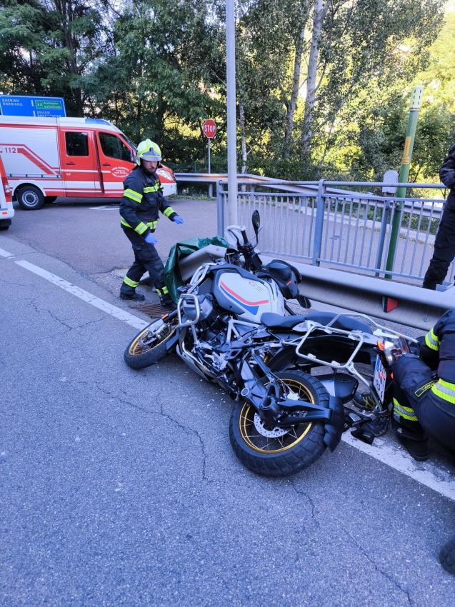 Motorradunfall auf Brennerstaatsstraße